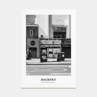 Hackney Portrait B&W Poster