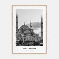 Hagia Sophia Portrait B&W Poster