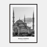 Hagia Sophia Portrait B&W Poster
