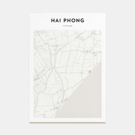 Hai Phong Map Portrait Poster