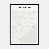 Hai Phong Map Portrait Poster