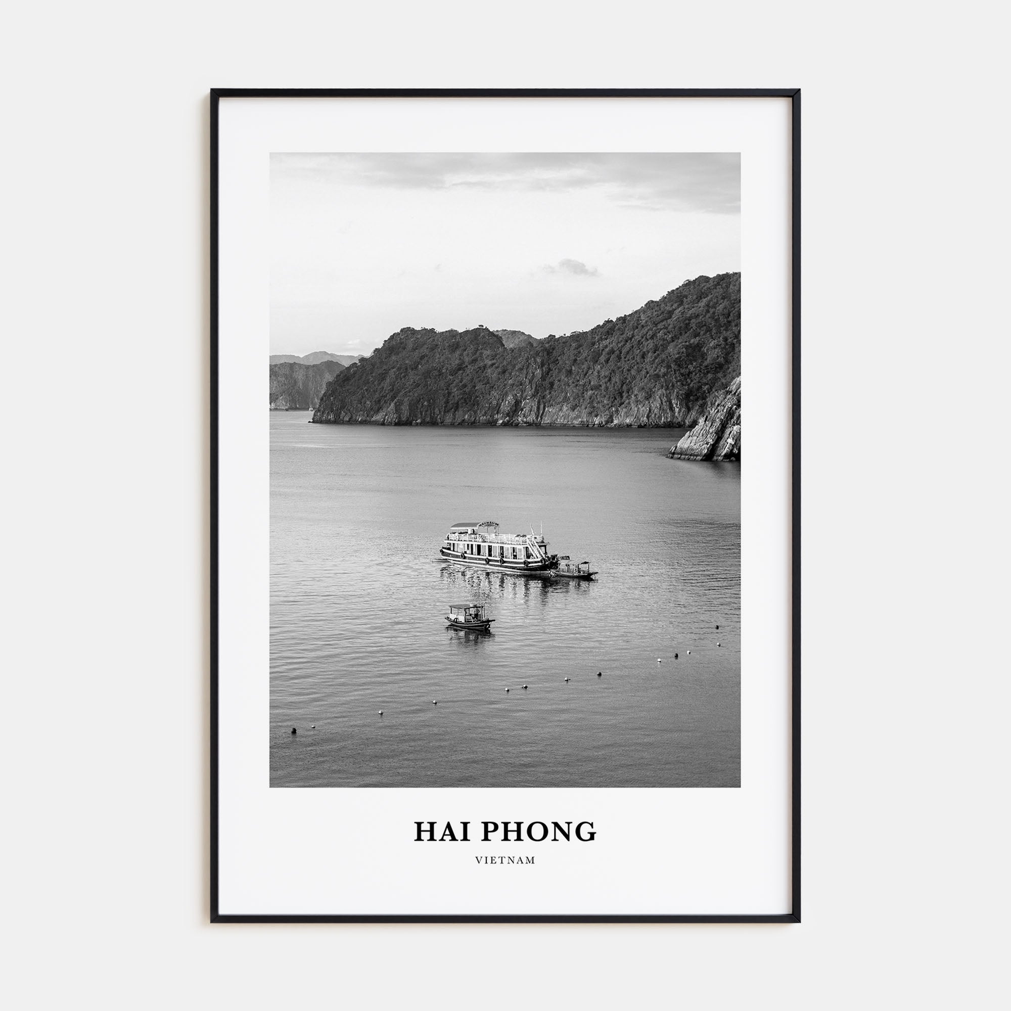 Hai Phong Portrait B&W Poster