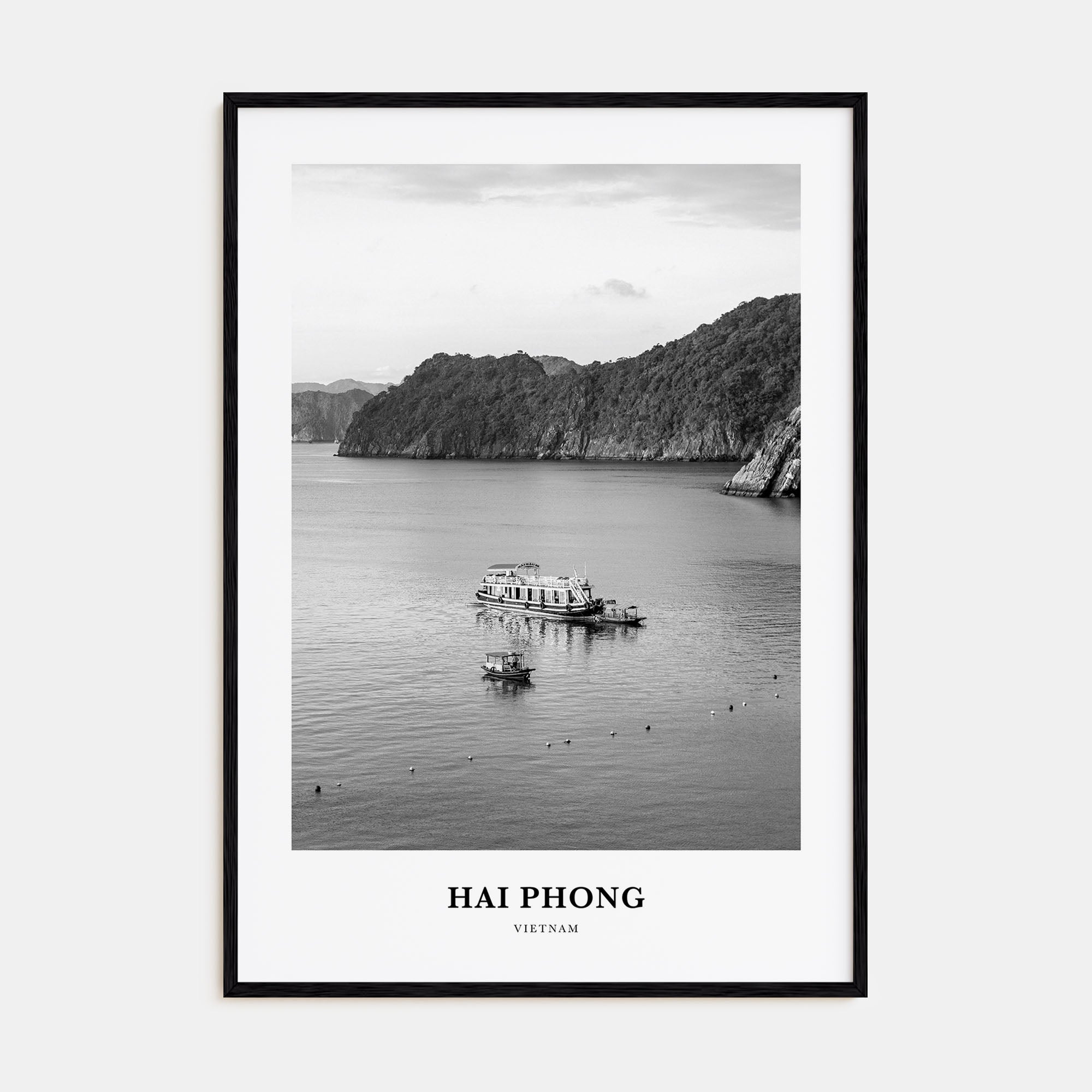 Hai Phong Portrait B&W Poster