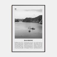 Hai Phong Travel B&W Poster