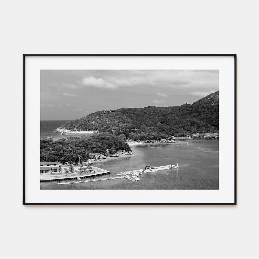 Haiti Landscape B&W Poster