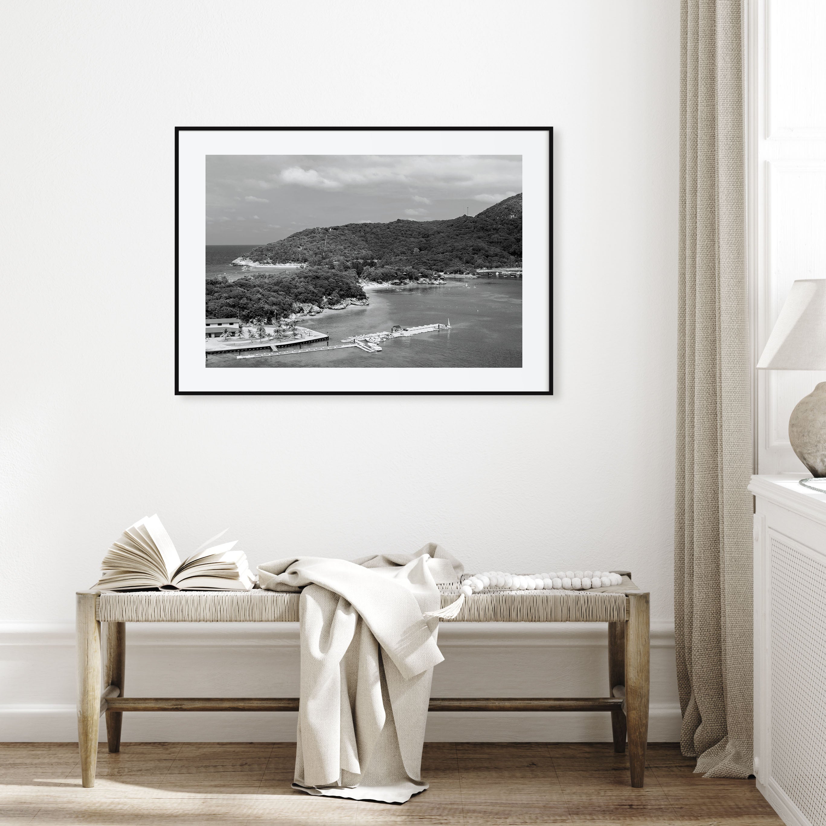 Haiti Landscape B&W Poster
