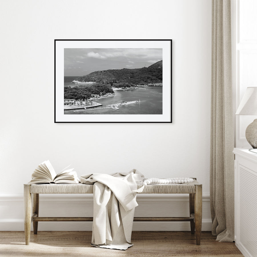 Haiti Landscape B&W Poster