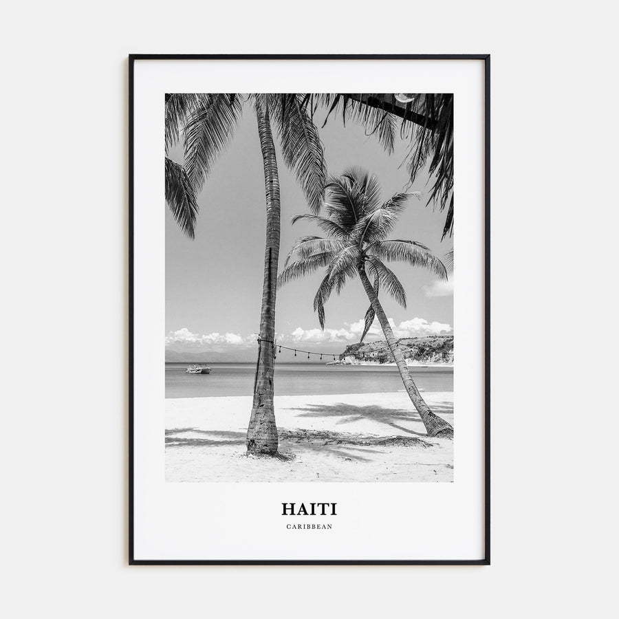 Haiti Portrait B&W No 1 Poster