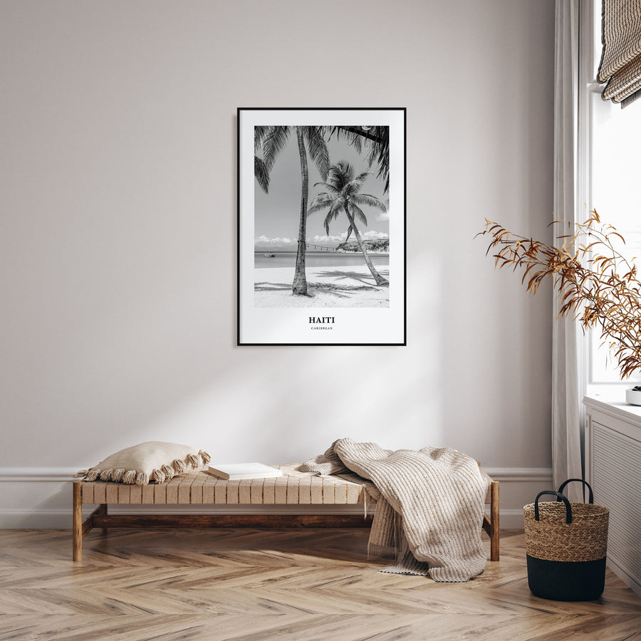 Haiti Portrait B&W No 1 Poster