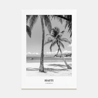 Haiti Portrait B&W No 1 Poster