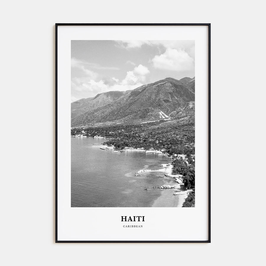 Haiti Portrait B&W No 2 Poster