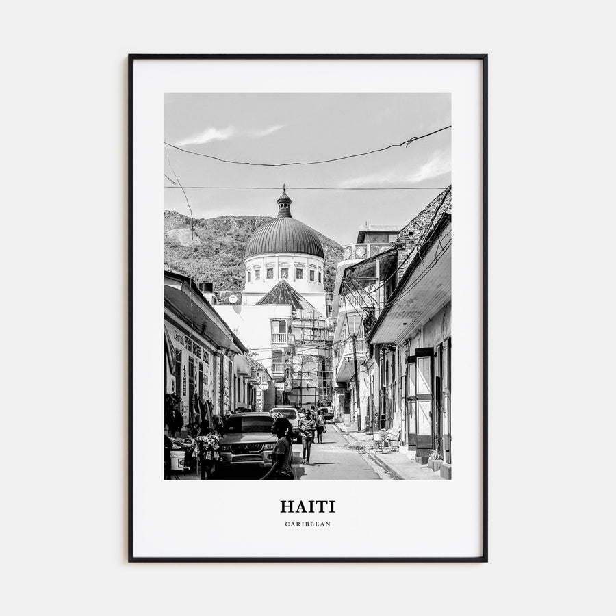 Haiti Portrait B&W No 3 Poster