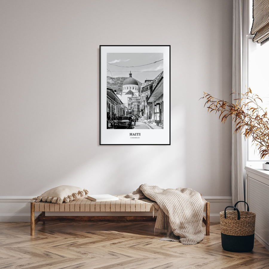 Haiti Portrait B&W No 3 Poster