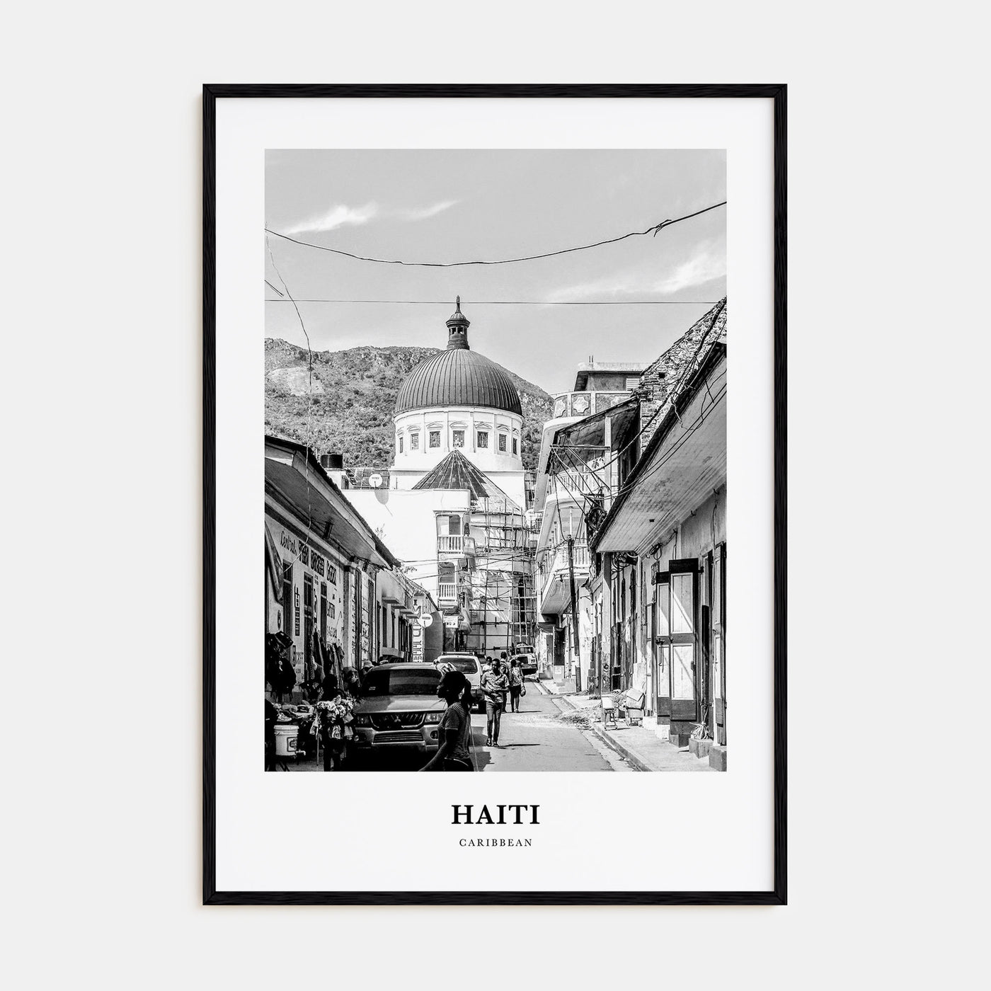 Haiti Portrait B&W No 3 Poster
