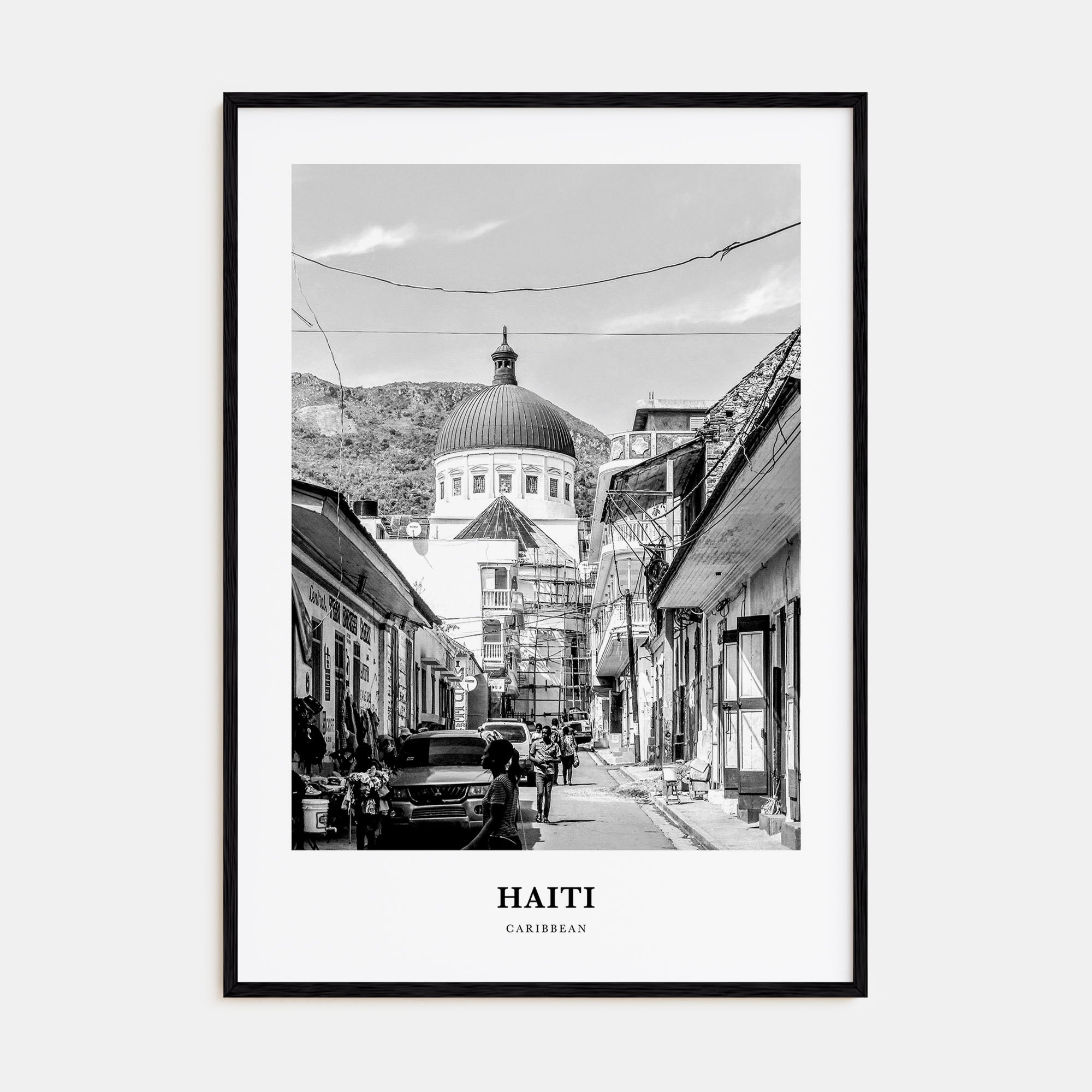 Haiti Portrait B&W No 3 Poster