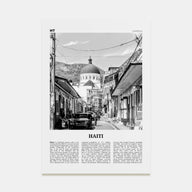 Haiti Travel B&W No 2 Poster