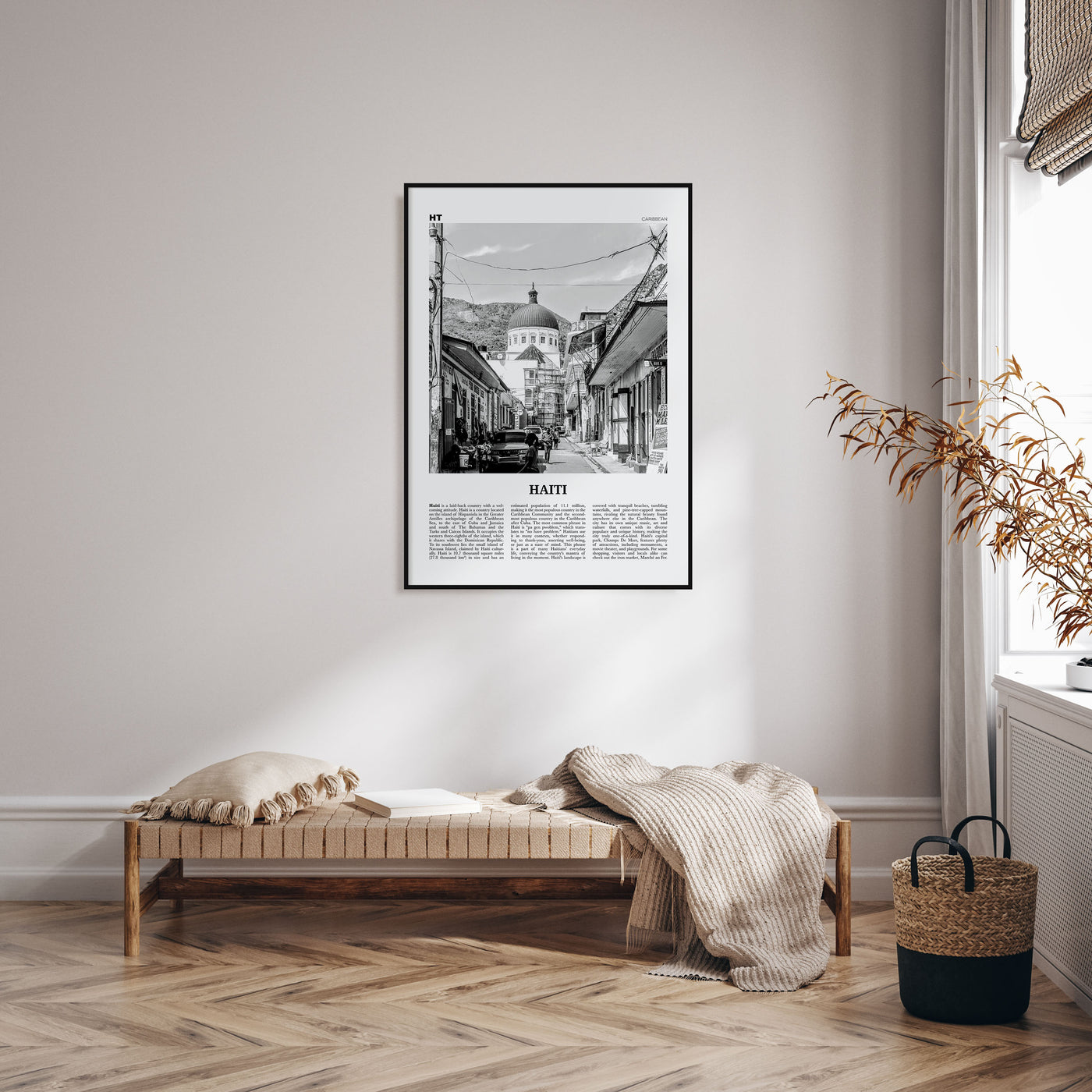 Haiti Travel B&W No 2 Poster