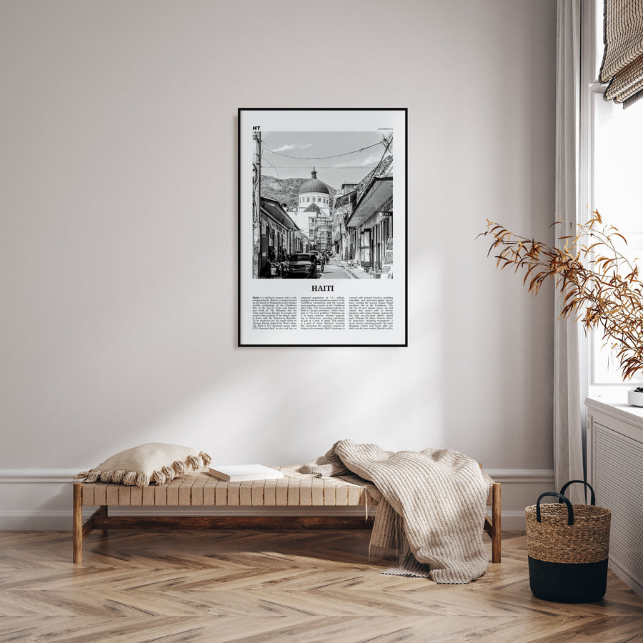 Haiti Travel B&W No 2 Poster