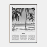 Haiti Travel B&W No 3 Poster