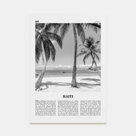 Haiti Travel B&W No 3 Poster