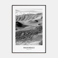 Haleakalā Portrait B&W Poster