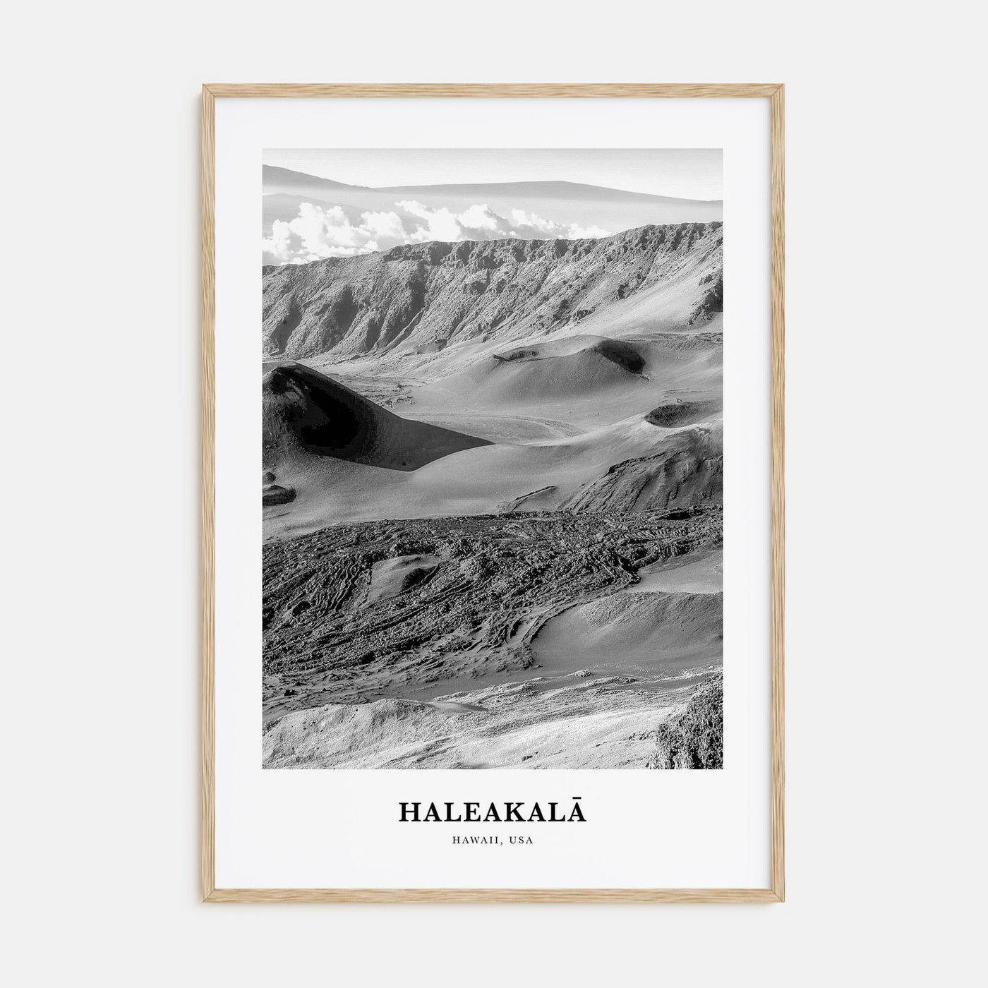 Haleakalā Portrait B&W Poster