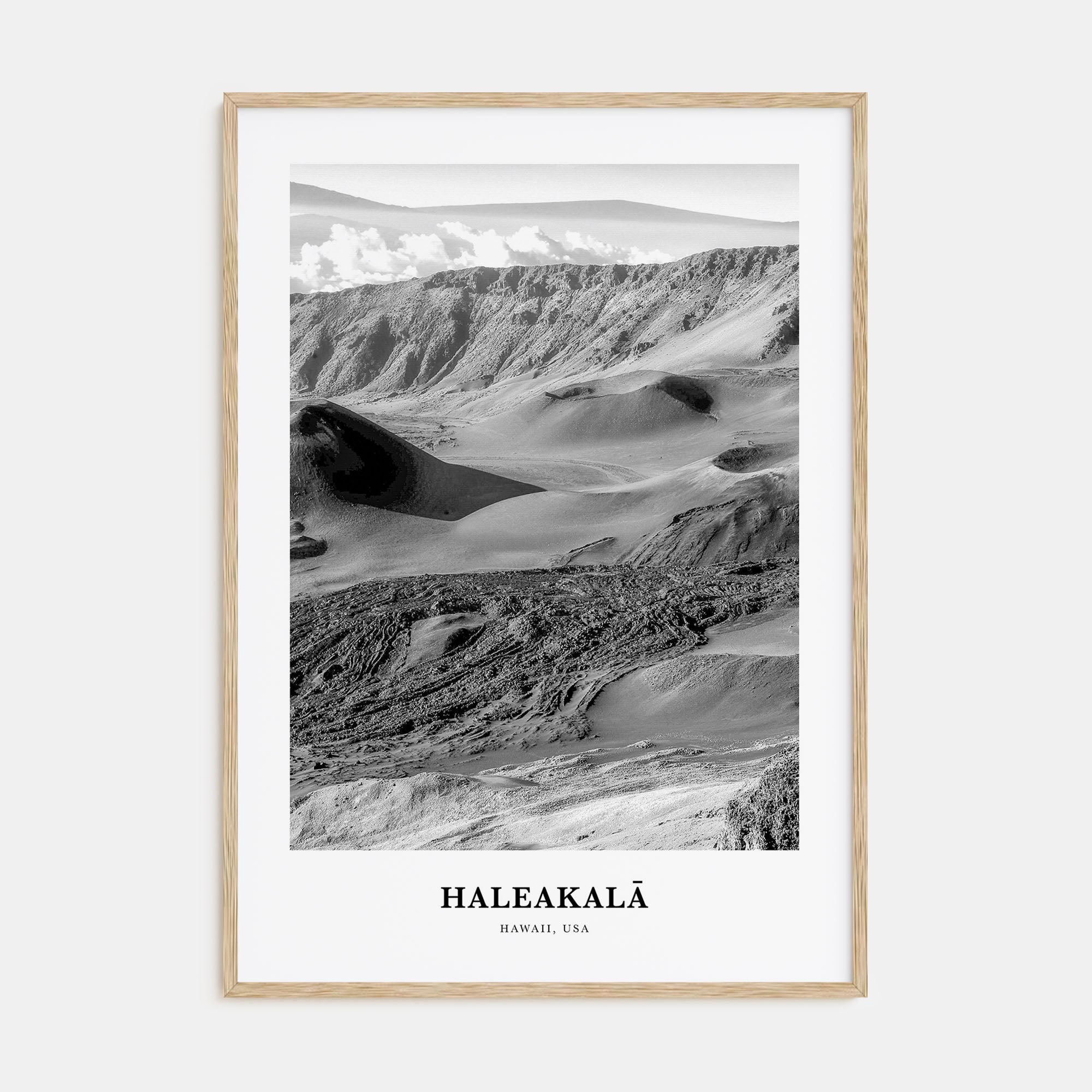 Haleakalā Portrait B&W Poster
