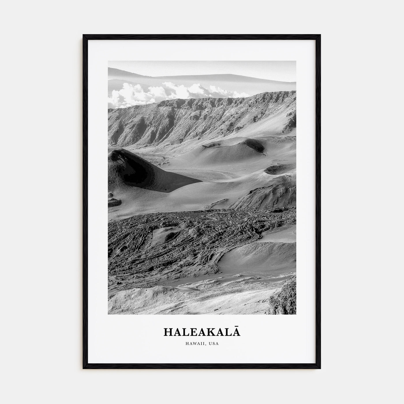 Haleakalā Portrait B&W Poster