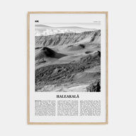 Haleakalā Travel B&W Poster