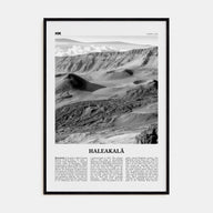 Haleakalā Travel B&W Poster