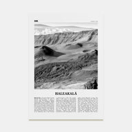 Haleakalā Travel B&W Poster