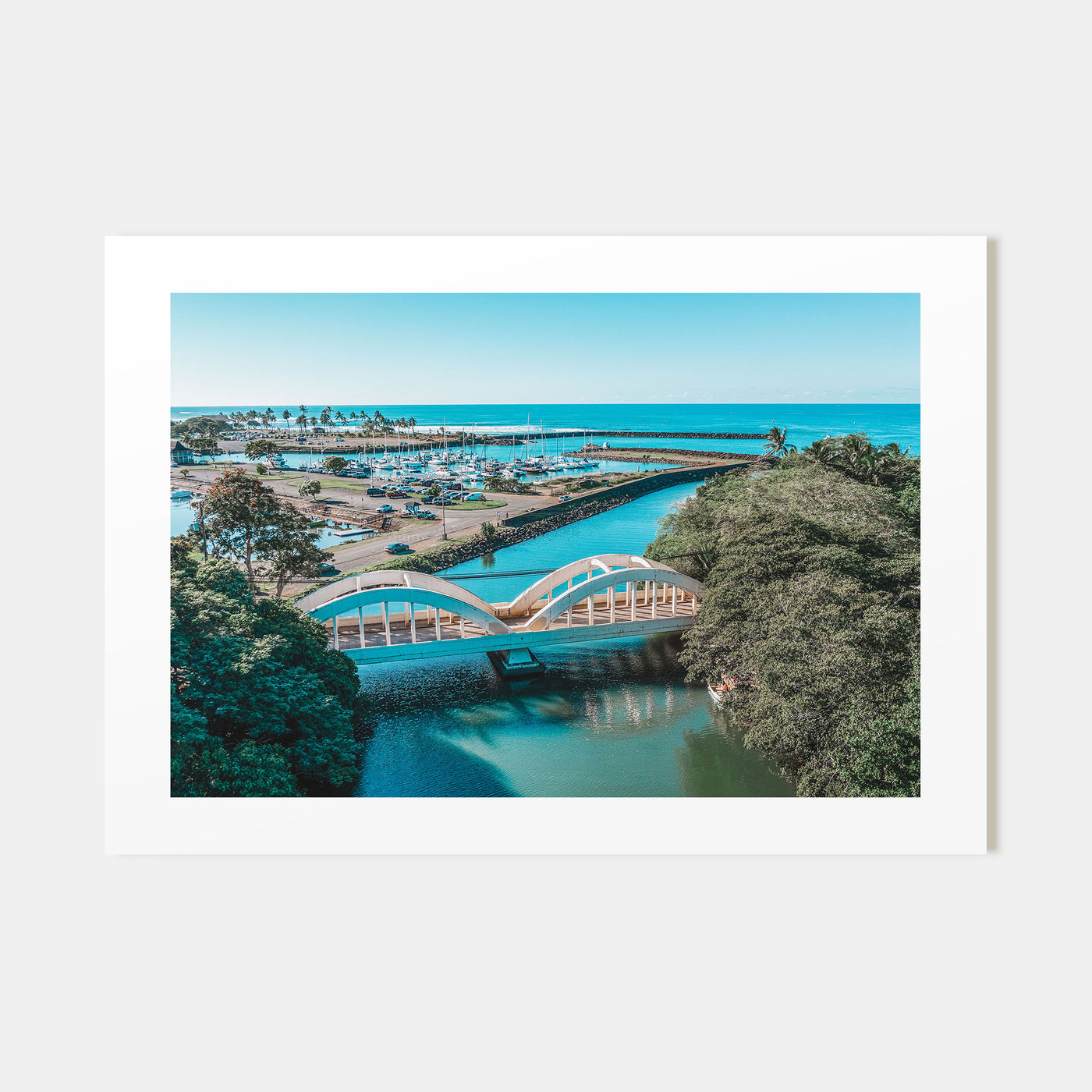 Haleiwa Landscape Color Poster