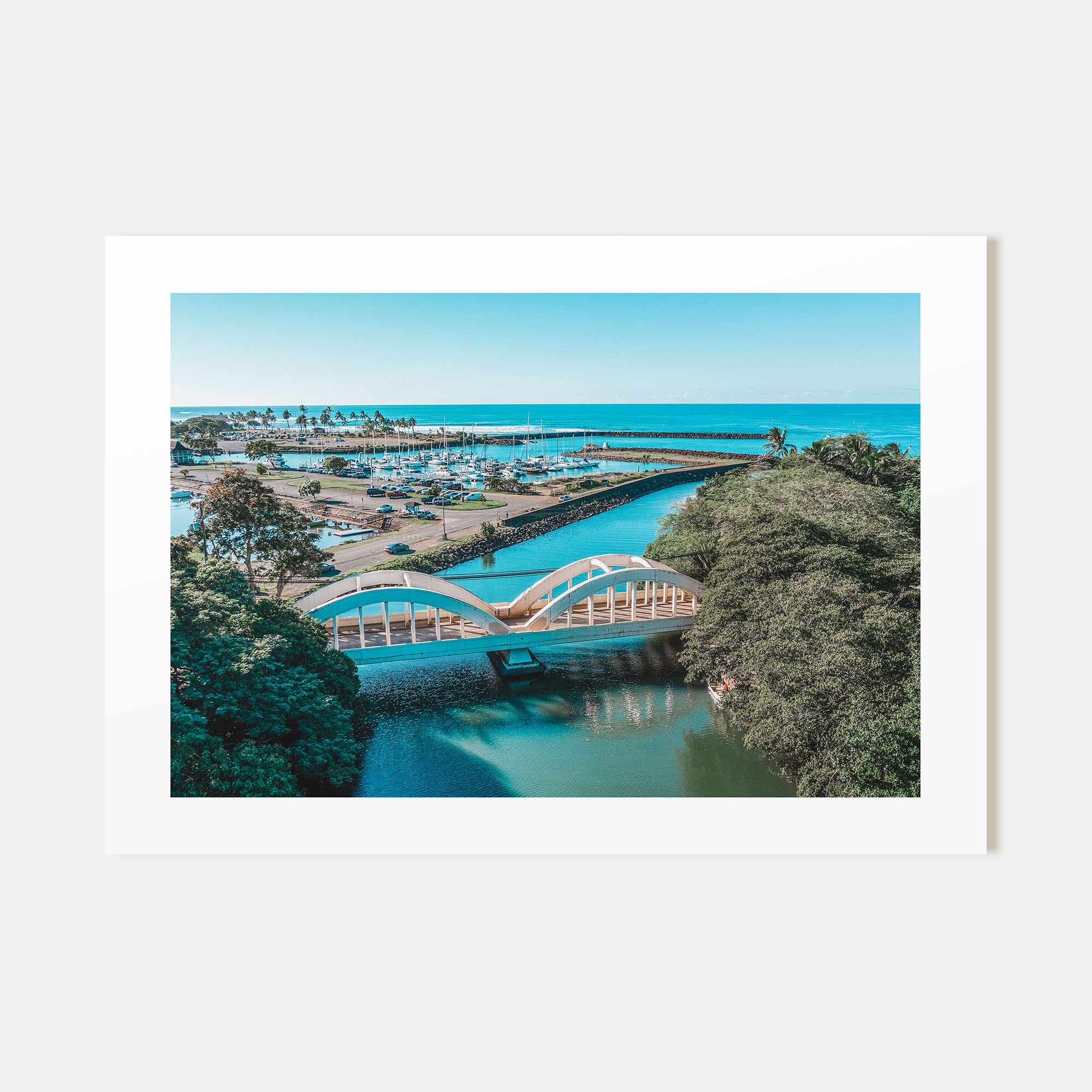 Haleiwa Landscape Color Poster