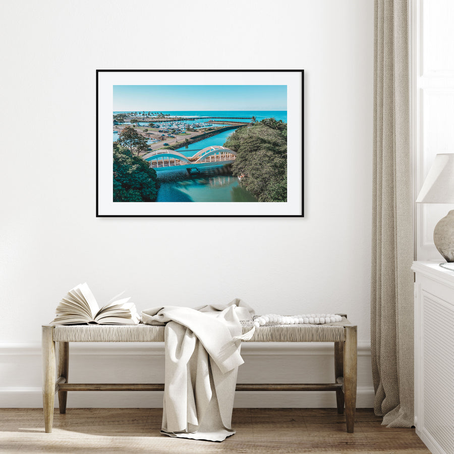 Haleiwa Landscape Color Poster
