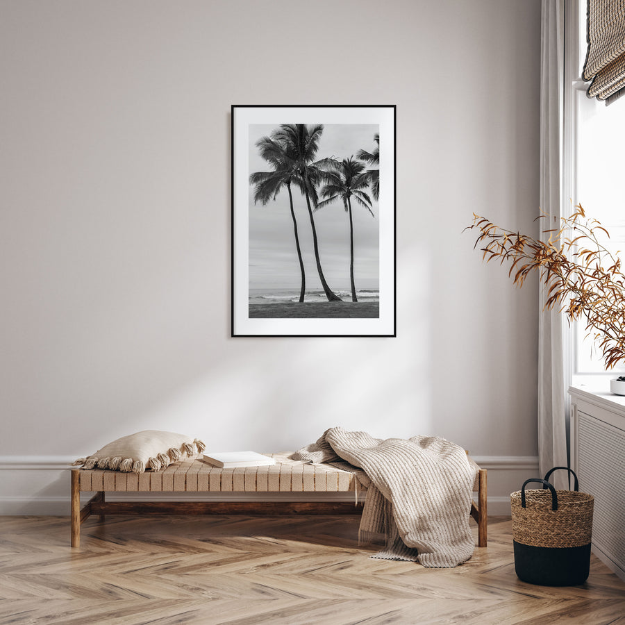 Haleiwa Photo B&W Poster