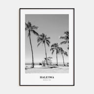 Haleiwa Portrait B&W No 1 Poster