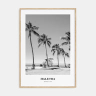 Haleiwa Portrait B&W No 1 Poster