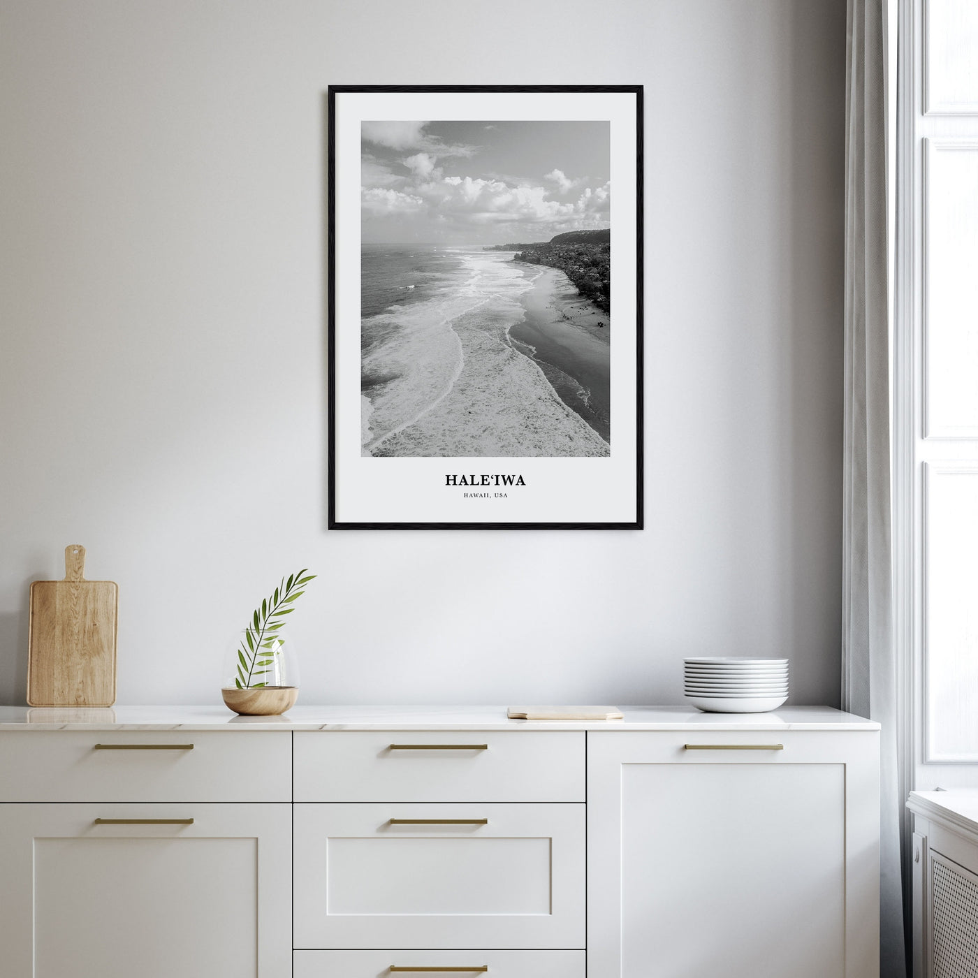 Haleiwa Portrait B&W No 2 Poster