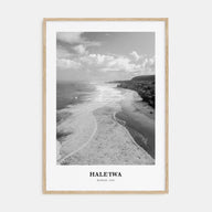 Haleiwa Portrait B&W No 2 Poster