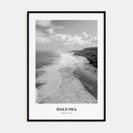 Haleiwa Portrait B&W No 2 Poster