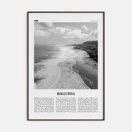 Haleiwa Travel B&W No 2 Poster