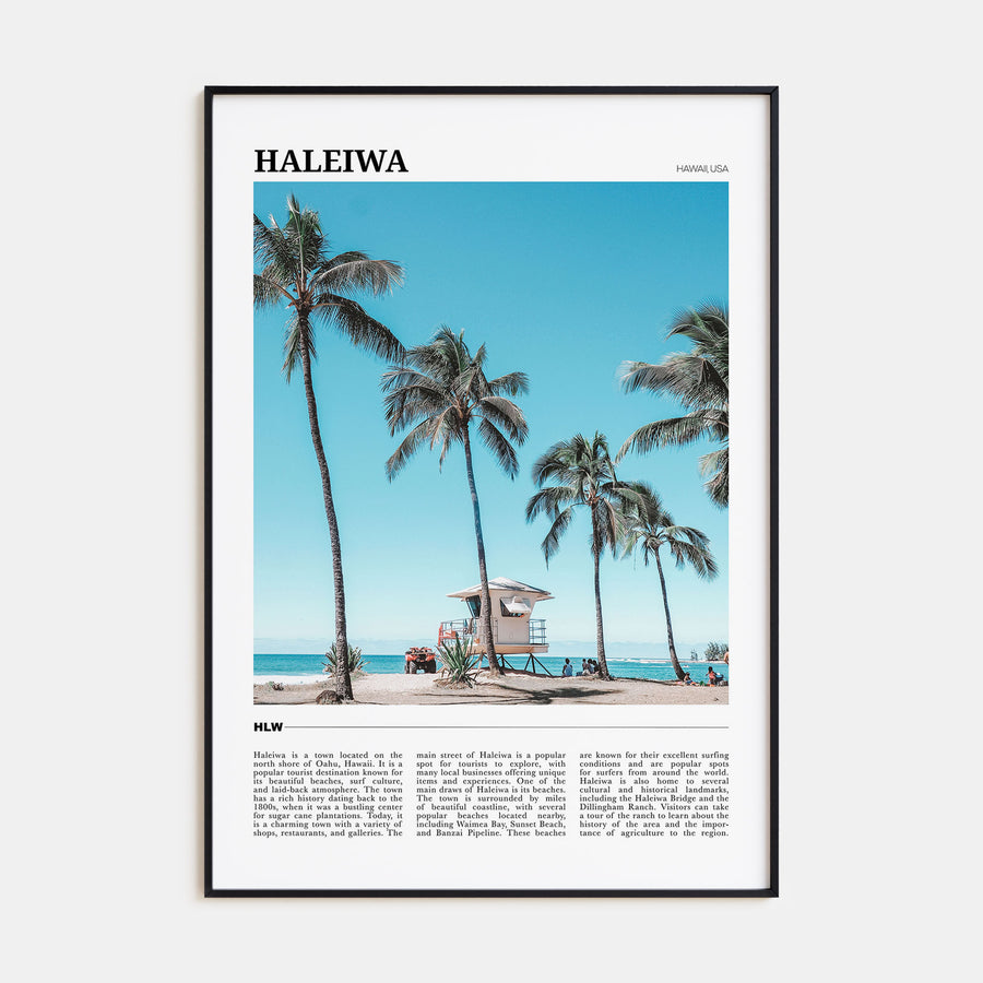Haleiwa Travel Color Poster