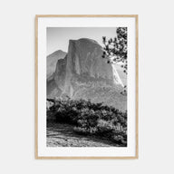 Half Dome Photo B&W Poster