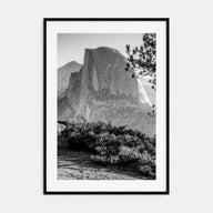 Half Dome Photo B&W Poster