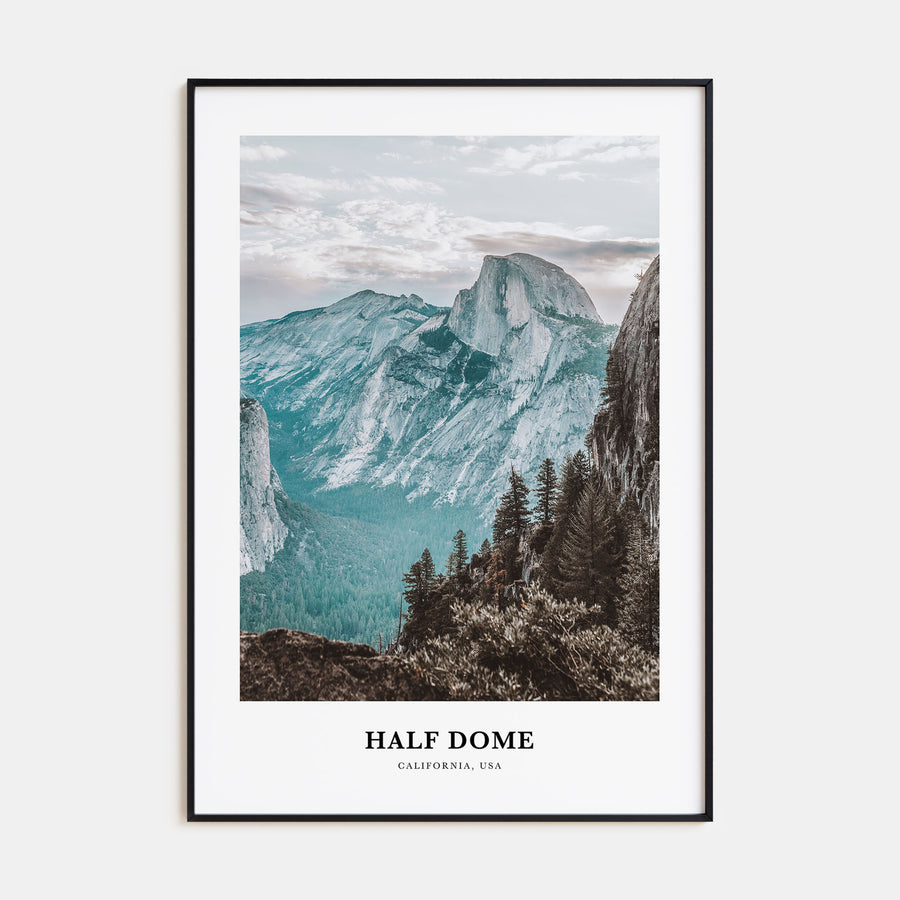 Half Dome Portrait Color Poster