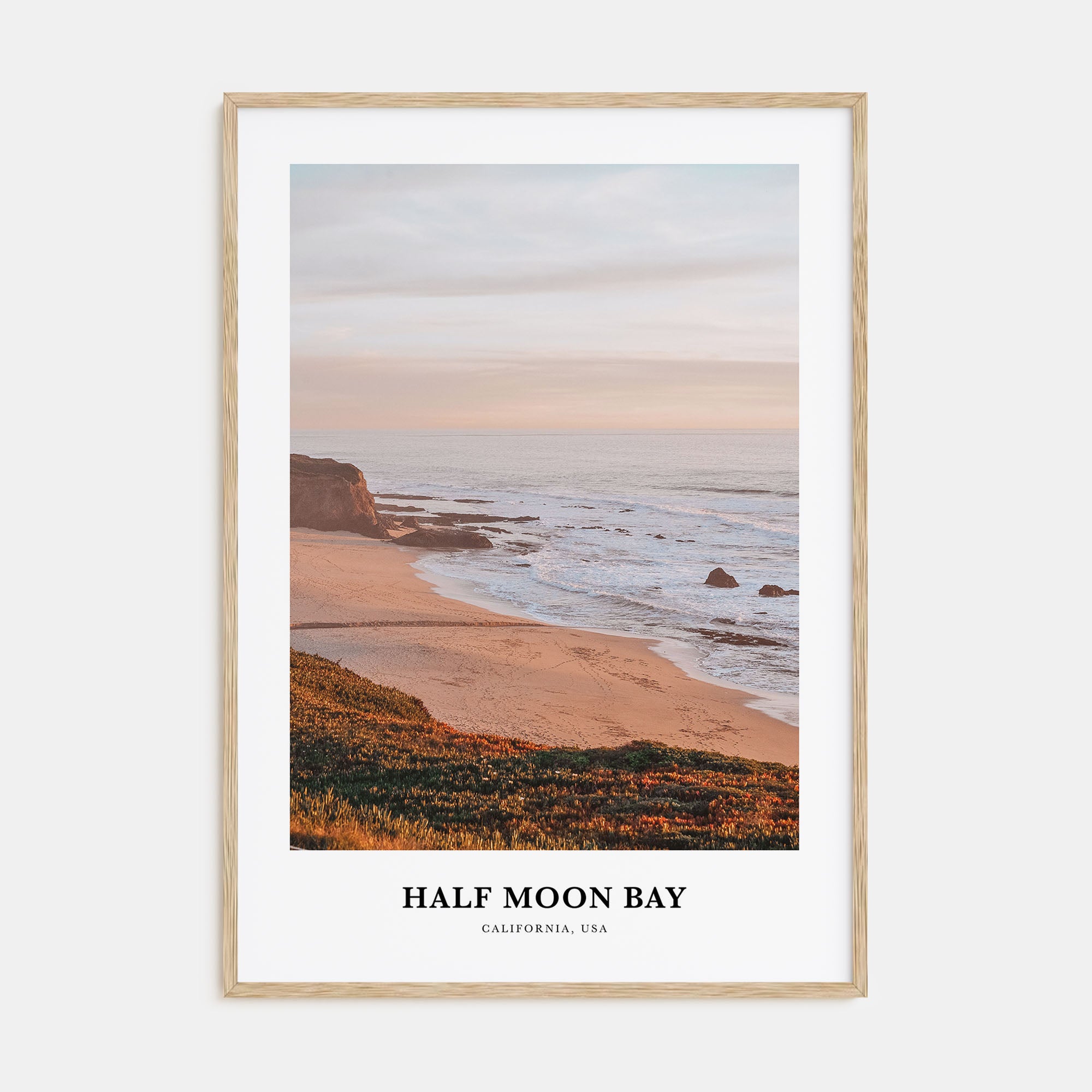 Half Moon Bay Portrait Color No 1 Poster