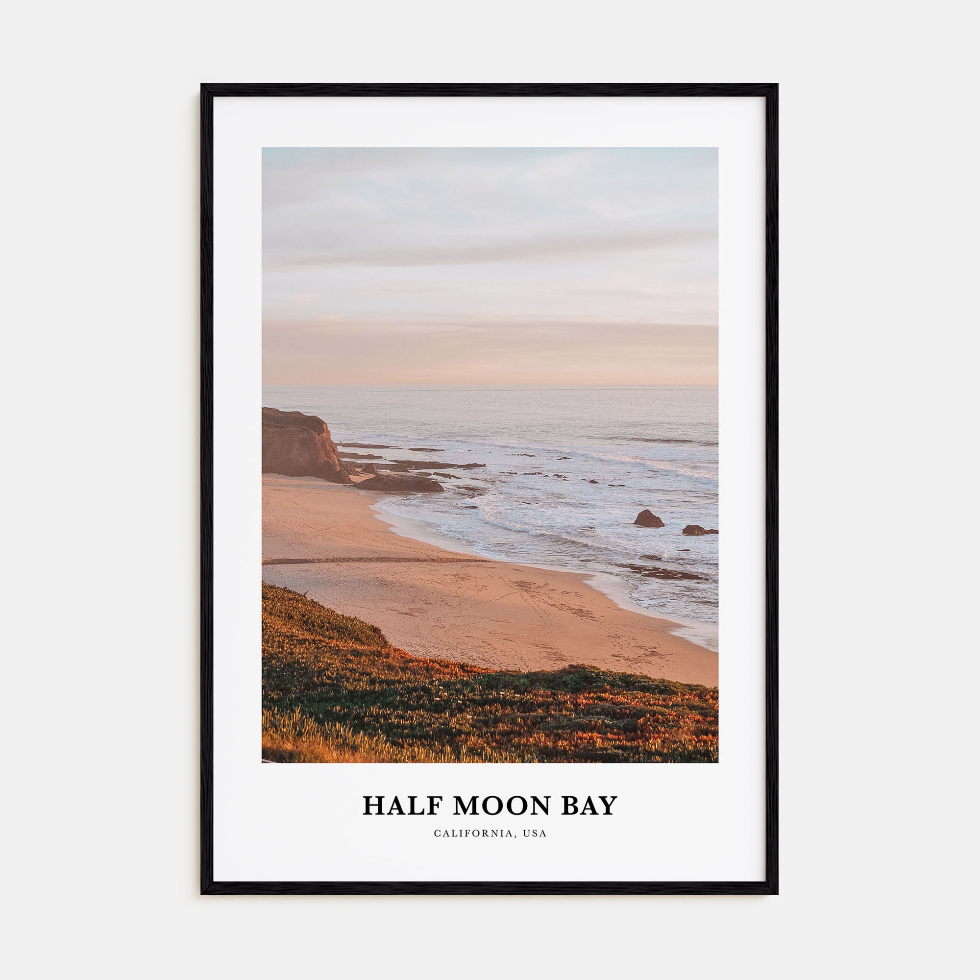 Half Moon Bay Portrait Color No 1 Poster