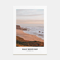 Half Moon Bay Portrait Color No 1 Poster
