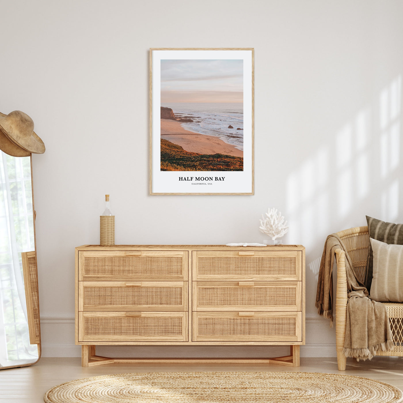 Half Moon Bay Portrait Color No 1 Poster
