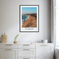 Half Moon Bay Portrait Color No 2 Poster